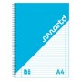Caderno Espiral SmartD Capa Cartolina 350gr Plastificada, A4 Pautado 70gr (80 Folhas)