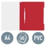 Classificador Plástico Capa Transparente LEITZ 4191 (Vermelho)