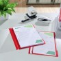 Classificador Plástico Capa Transparente Leitz (4191) Vermelho