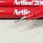 Marcador Fino Vermelho 0,4mm ARTLINE 200