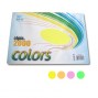 Papel Fotocopia A4 80gr, 4 Cores Fluorescentes Pack 100 Folhas