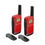 Pack 2 Walkie Talkie 16 Canais Motorola T42 PMR446 Alcance até 4Km Autonomia (18h)