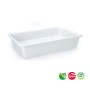 Tabuleiro Hotelaria 38,5x25x10cm PLASTICFORTE Branco (6 Litros)