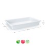Tabuleiro Hotelaria 40,5x54,5x8,5cm PLASTICFORTE Branco (13 Litros)