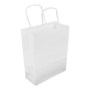 Saco Papel Branco Com Asas 80g (18x08x23cm) 