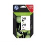 N9J72AE Dual Pack Inkjet Cartridge HP 301 (Black + Color) Original