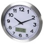 Relógio Parede com LCD Termómetro Higrómetro Previsão Tempo